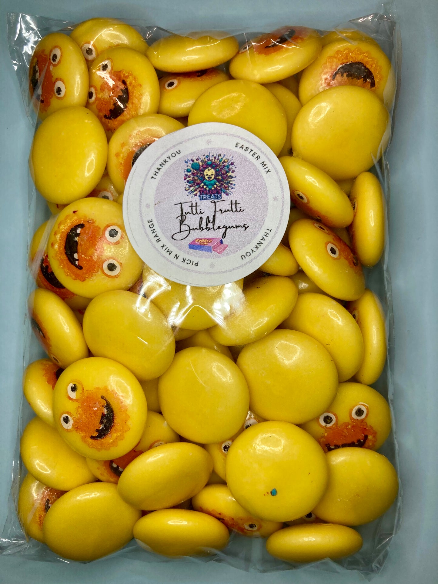 👹 Tutti Frutti Sour Monster Bubblegum – 300g of Crazy-Faced Chew Chaos! 🍬😝