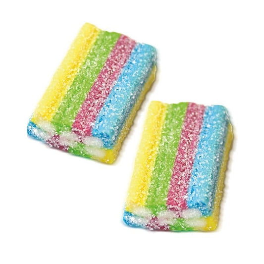 🌈 Slightly Sour Rainbow Slabs – 300g of Tangy, Chewy Colour! 🍬⚡